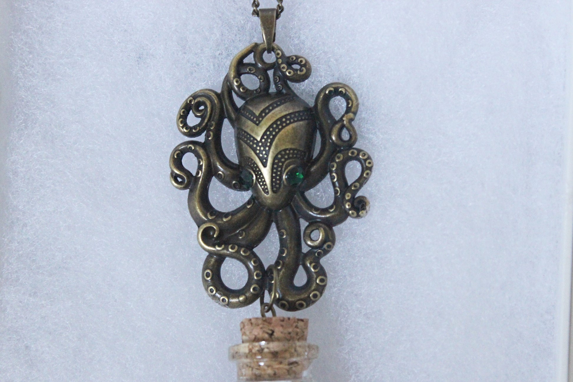 Octopus Spell Jar Necklace - Wildflower Moon Magic