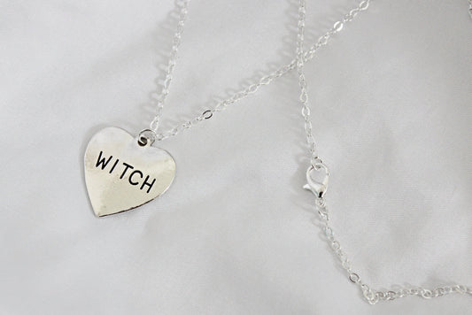 Witch Heart Necklace - Wildflower Moon Magic