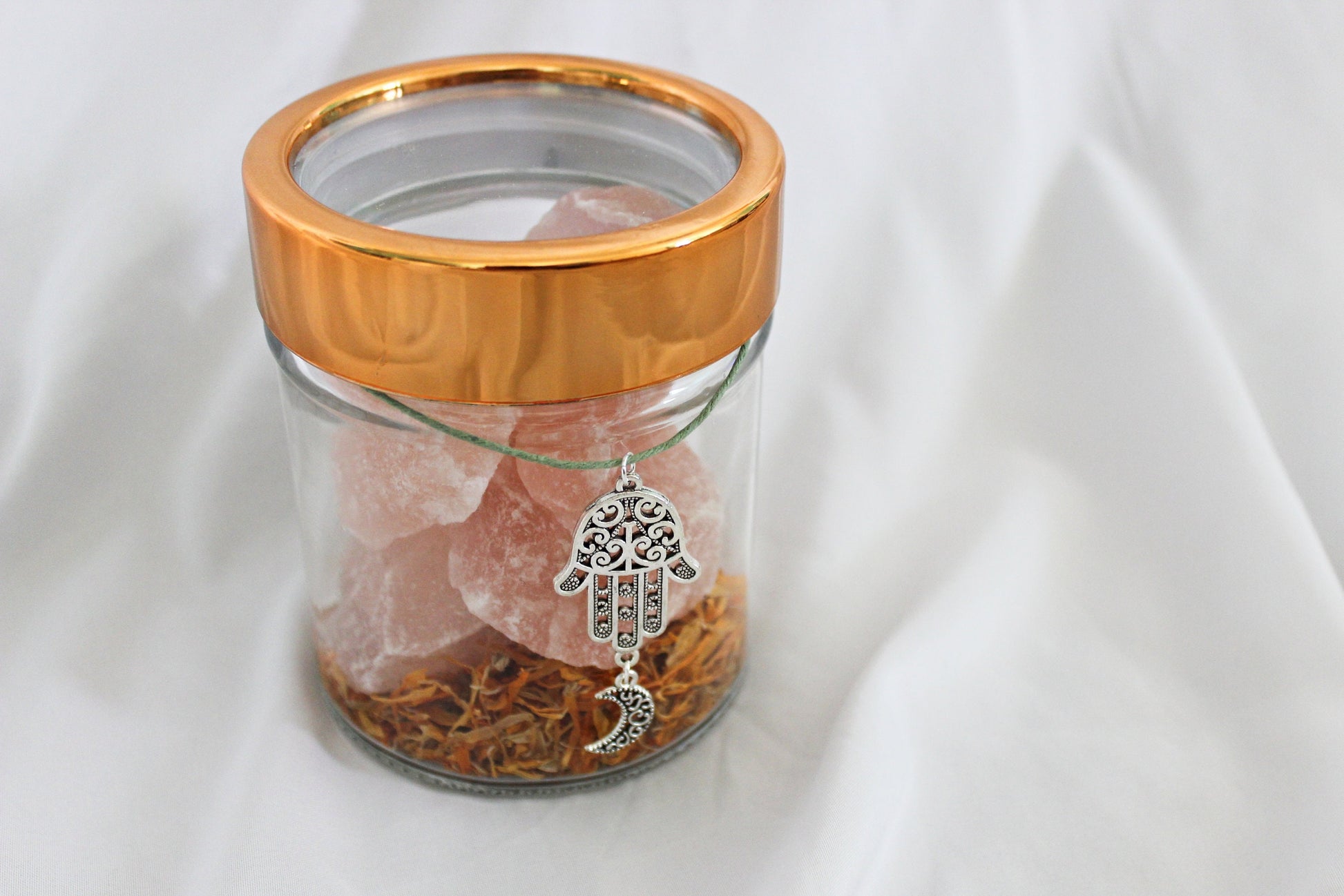 Himalayan Bath Rocks with Calendula Petals - Wildflower Moon Magic