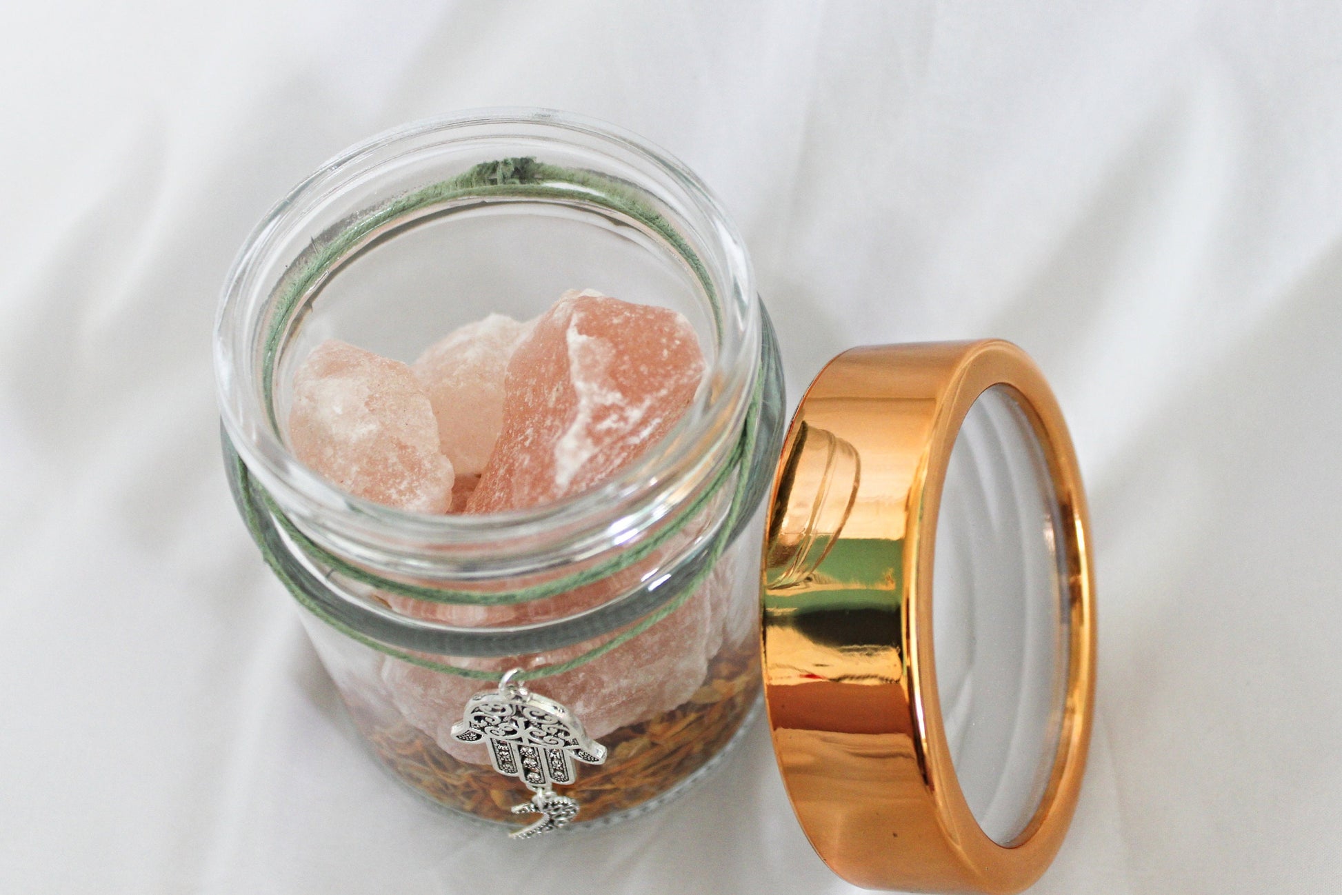 Himalayan Bath Rocks with Calendula Petals - Wildflower Moon Magic