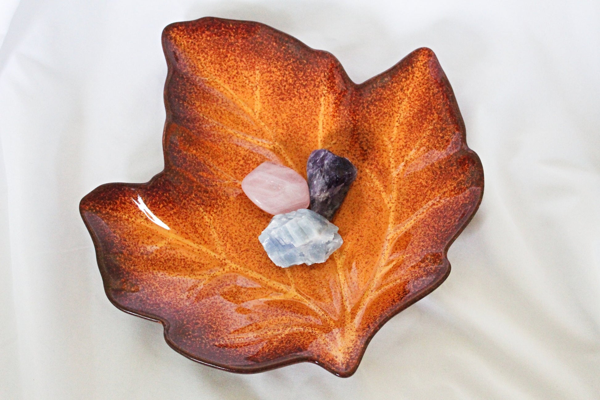 Vintage Leaf Plate - Wildflower Moon Magic