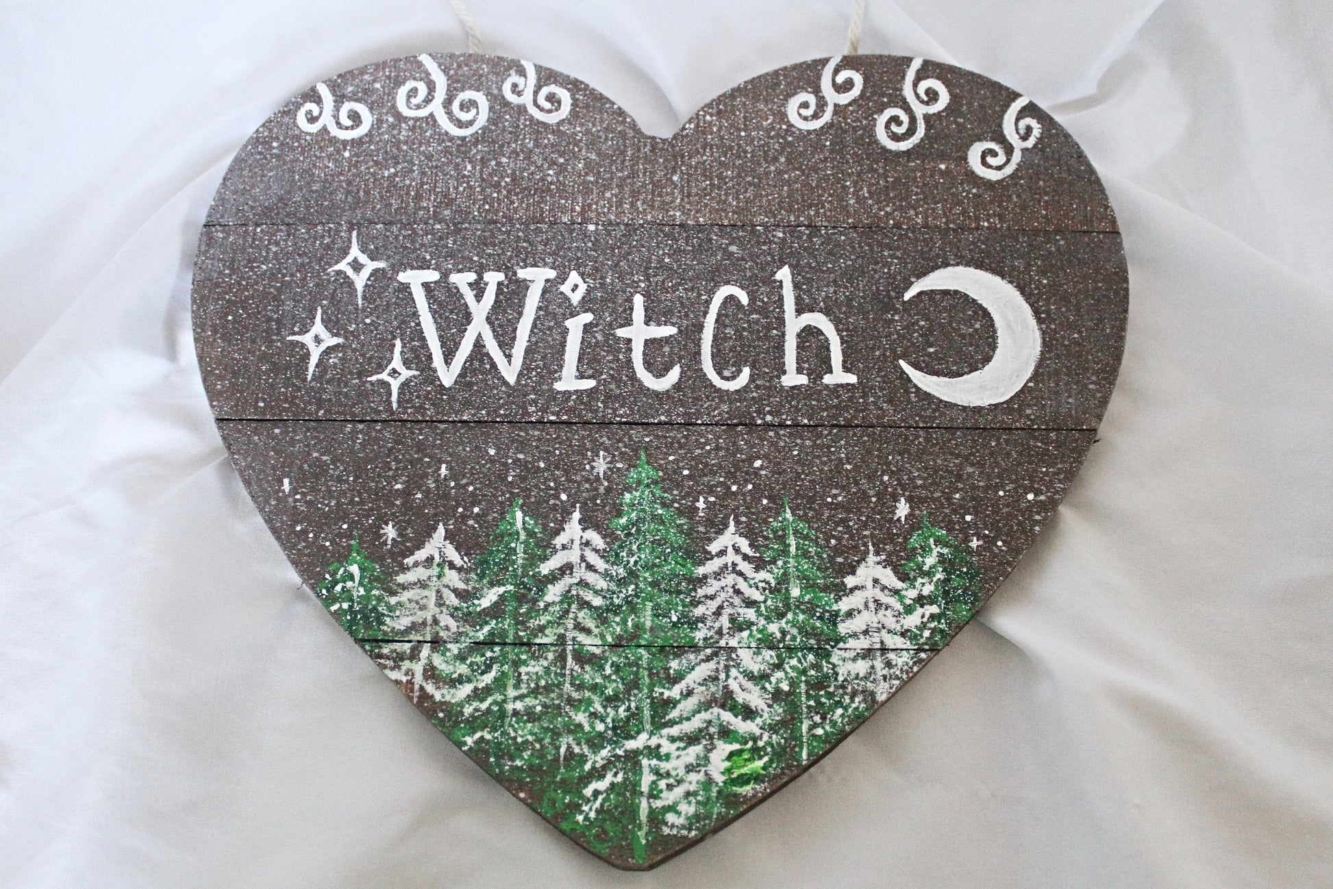 Forest Witch Heart Wall Hanging - Wildflower Moon Magic