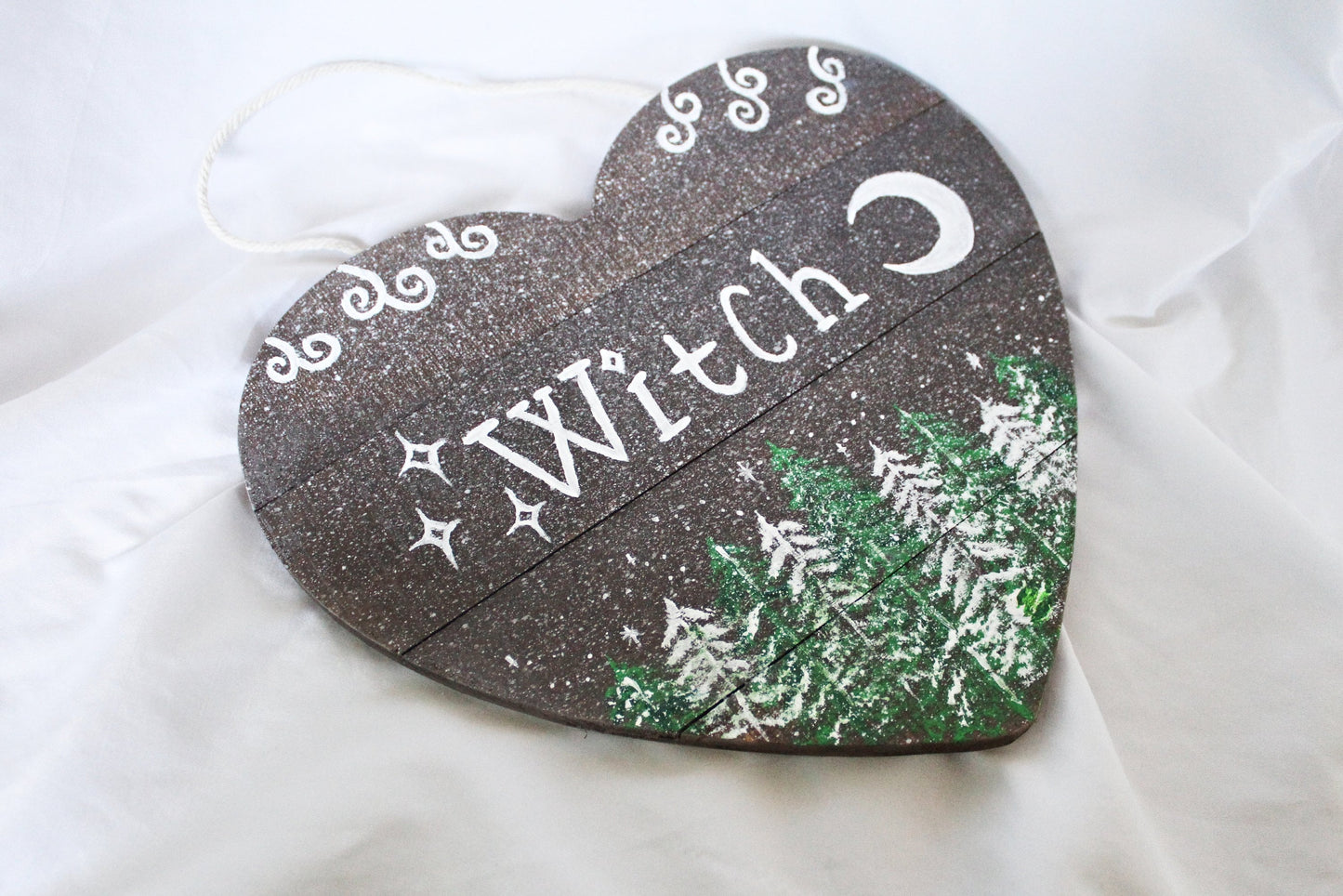 Forest Witch Heart Wall Hanging - Wildflower Moon Magic