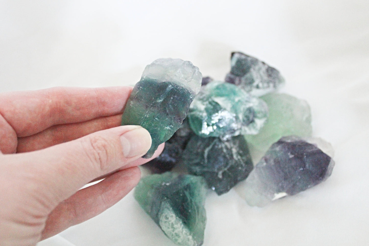 Rainbow Fluorite Raw Stones (Ethically Sourced) - Wildflower Moon Magic