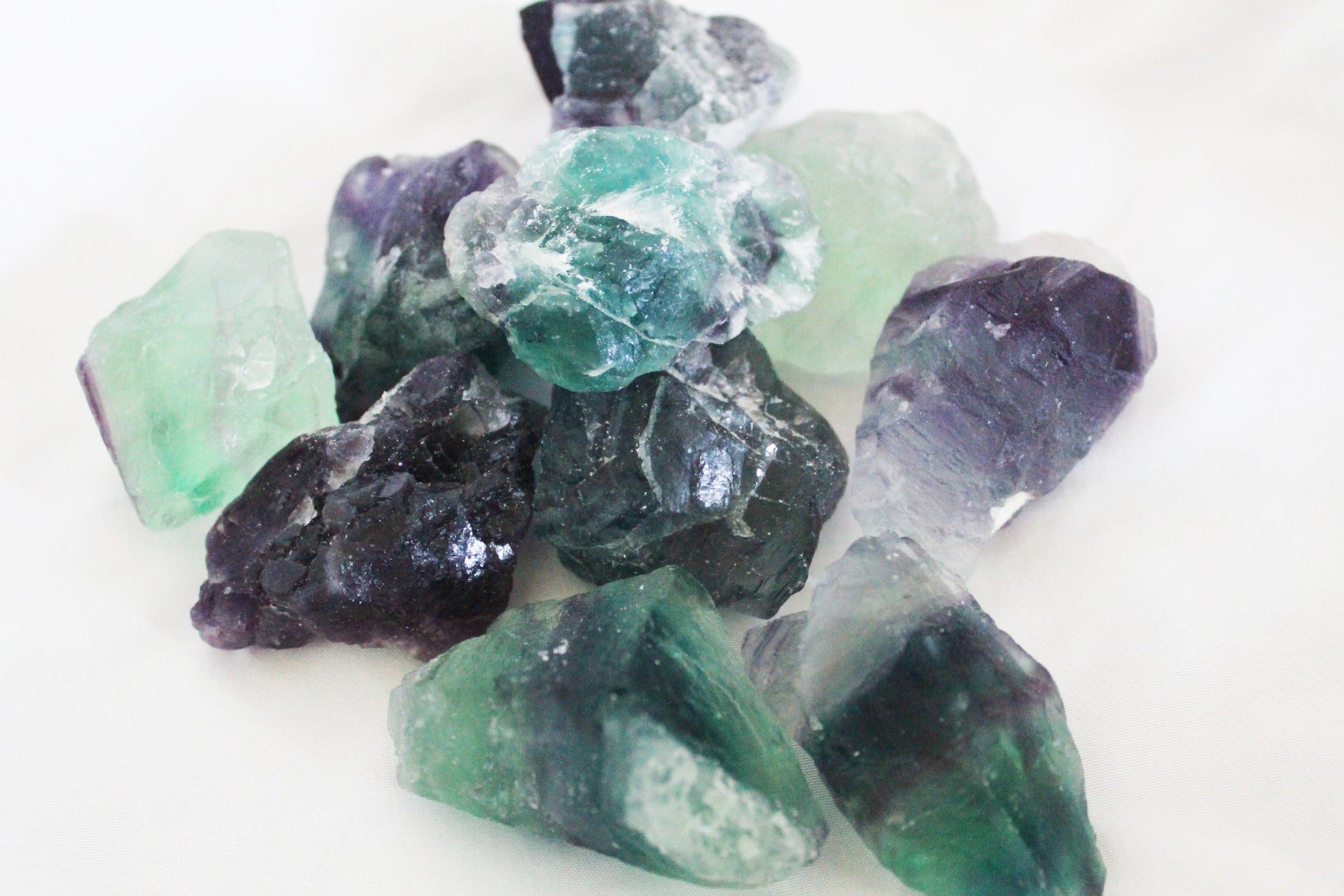 Rainbow Fluorite Raw Stones (Ethically Sourced) - Wildflower Moon Magic
