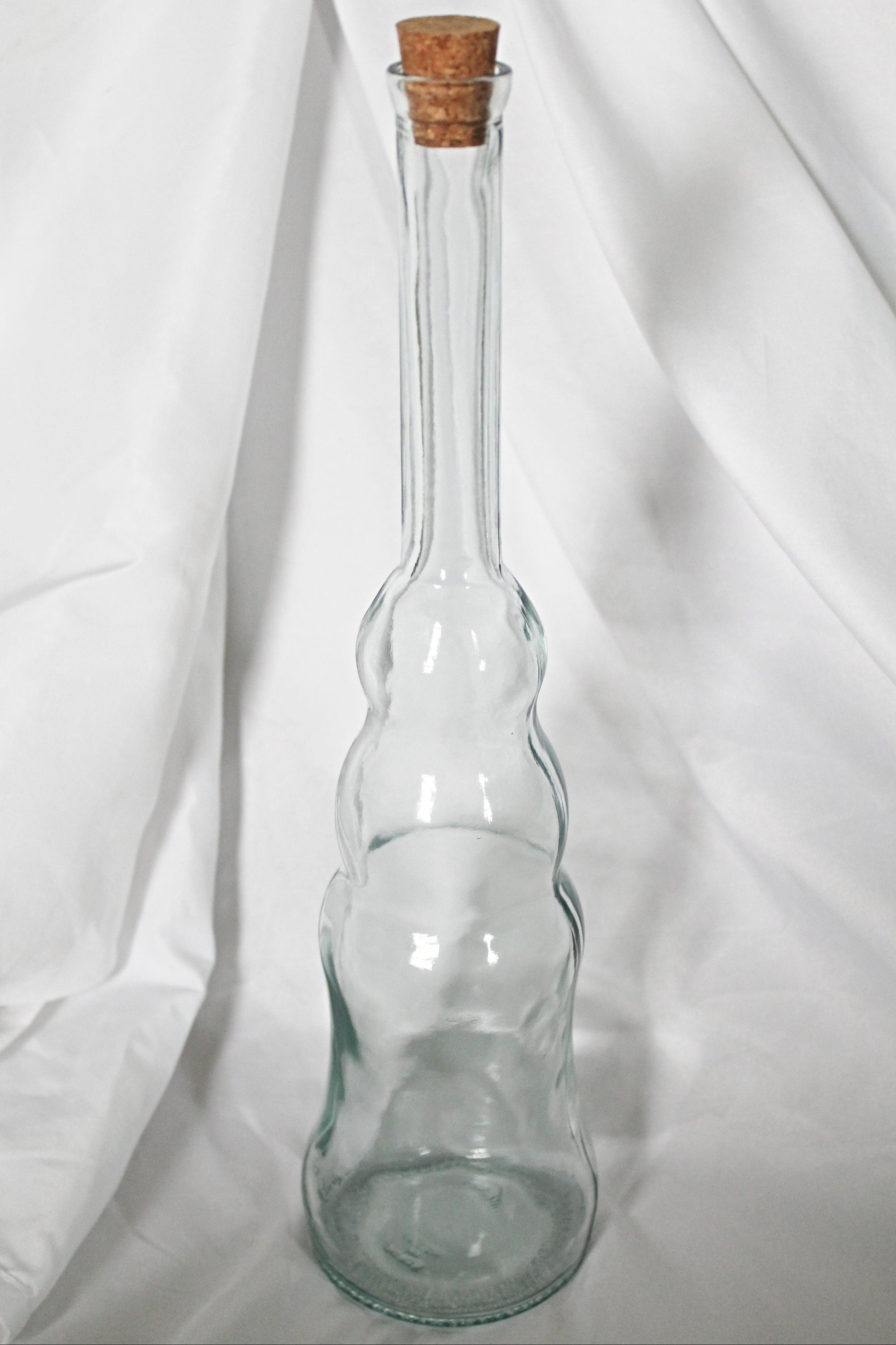 Vintage Glass Bottle, Moon Water Bottle, Antique Glass Jar, Witch Bottle - Wildflower Moon Magic
