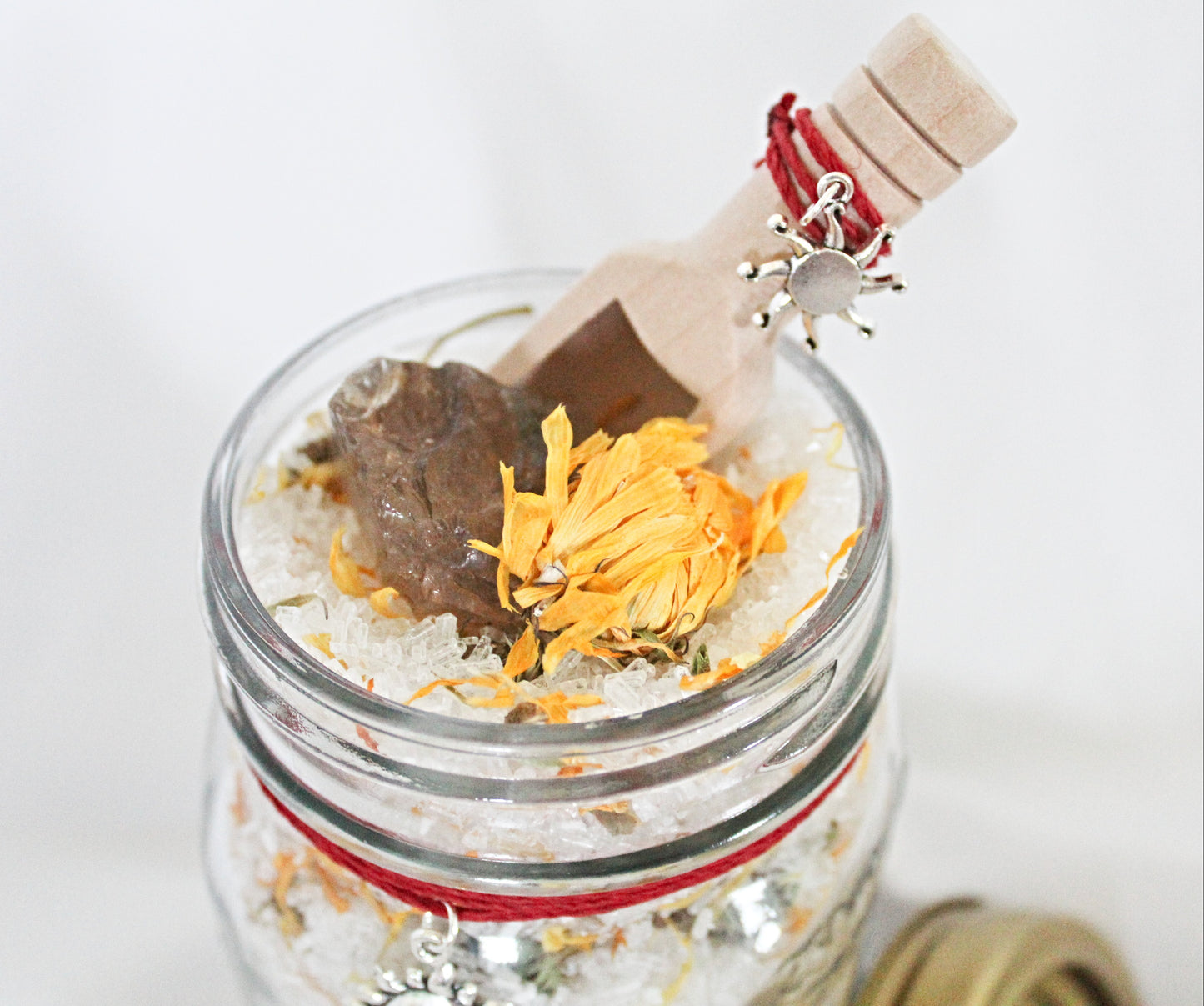 Summer Bath Salts featuring Citrine and Calendula