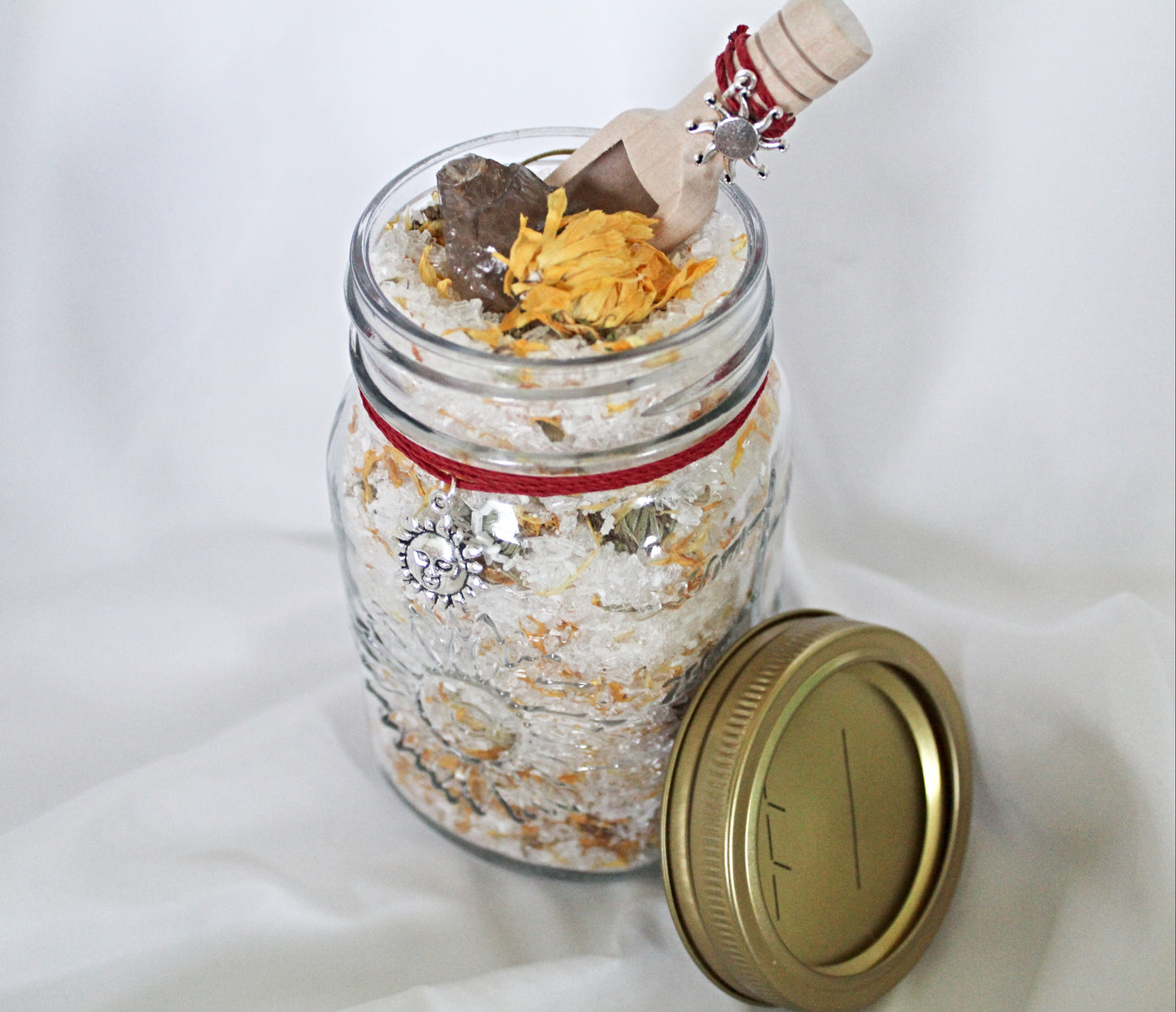 Summer Bath Salts featuring Citrine and Calendula