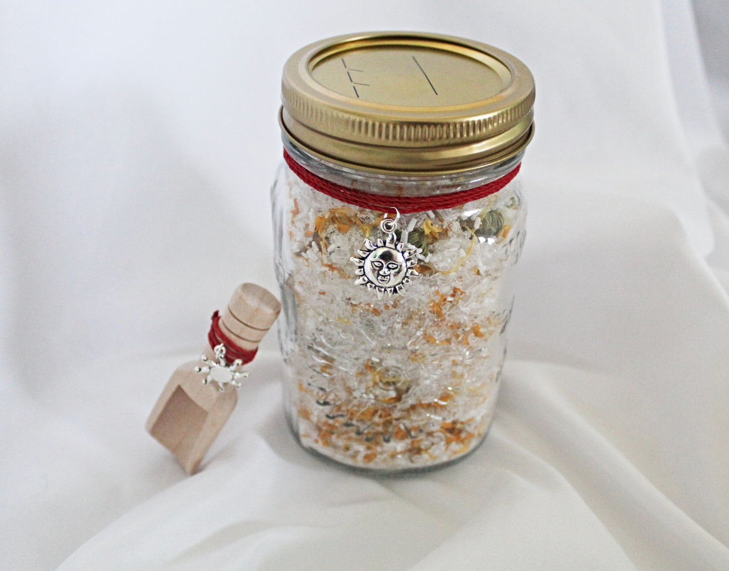 Summer Bath Salts featuring Citrine and Calendula