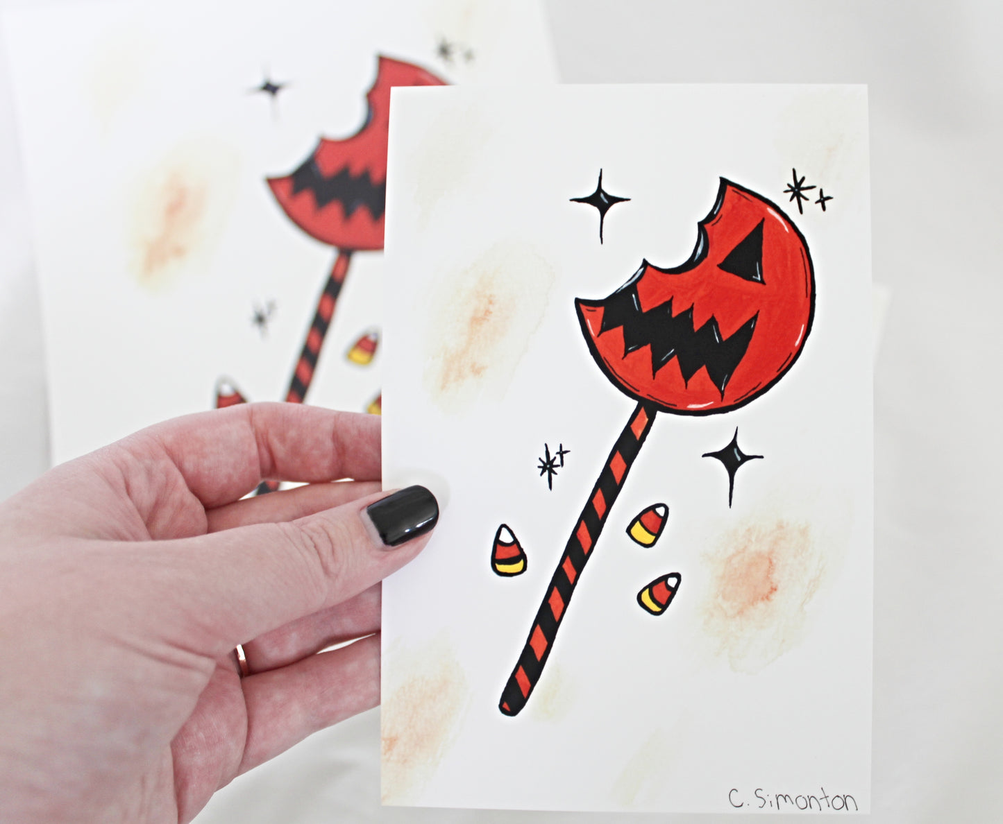 Halloween Lollipop Art Print