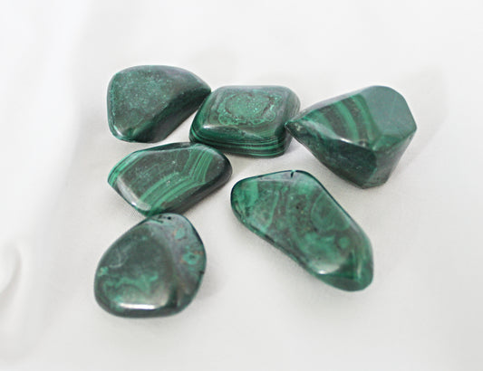 Malachite Hand Polished Stones