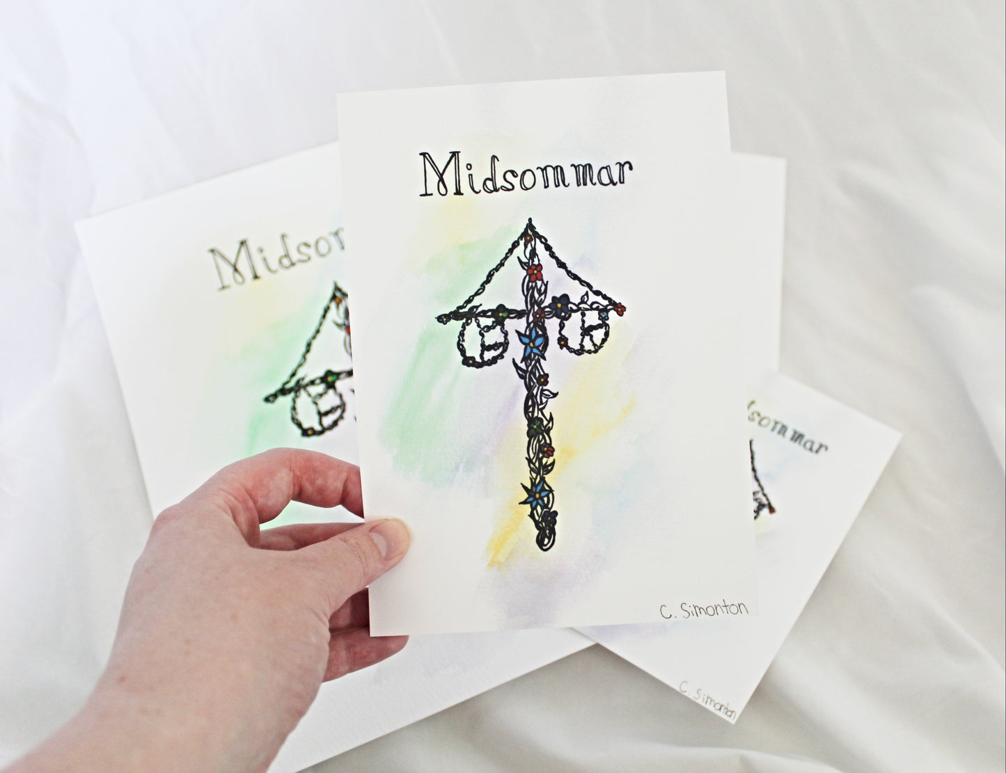 Midsummer Maypole Art Print
