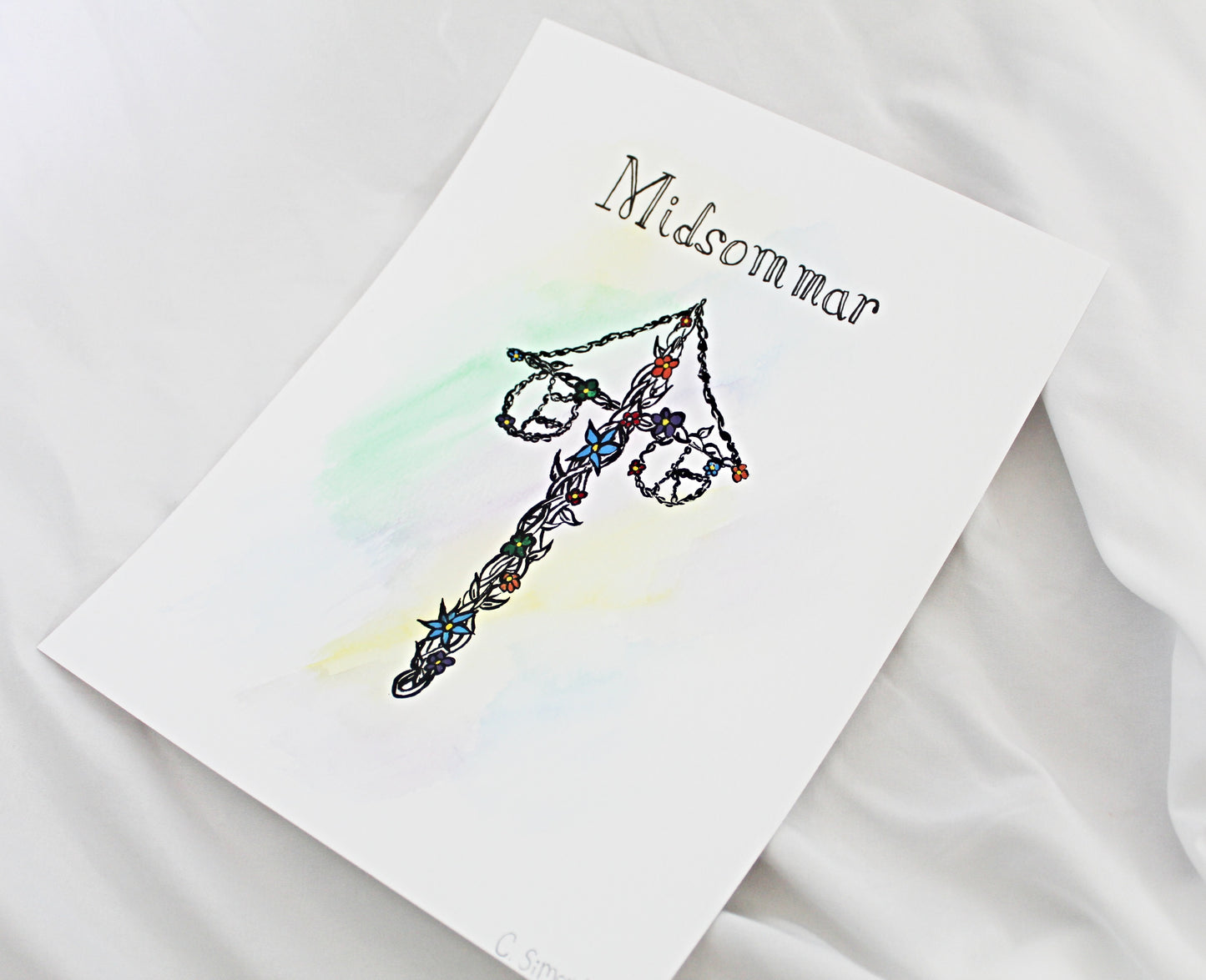 Midsummer Maypole Art Print