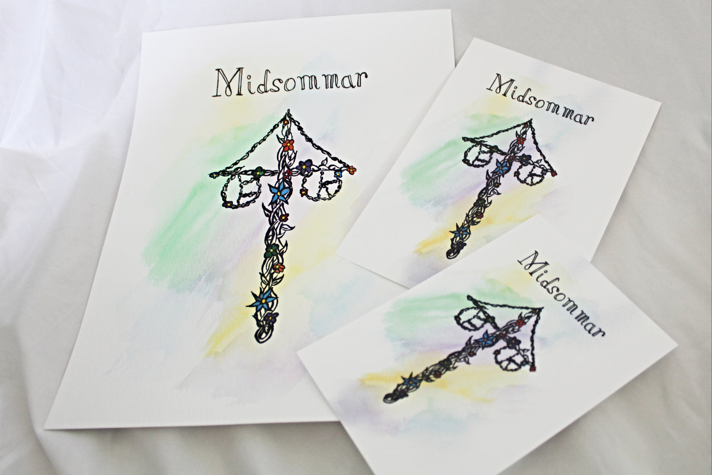 Midsummer Maypole Art Print