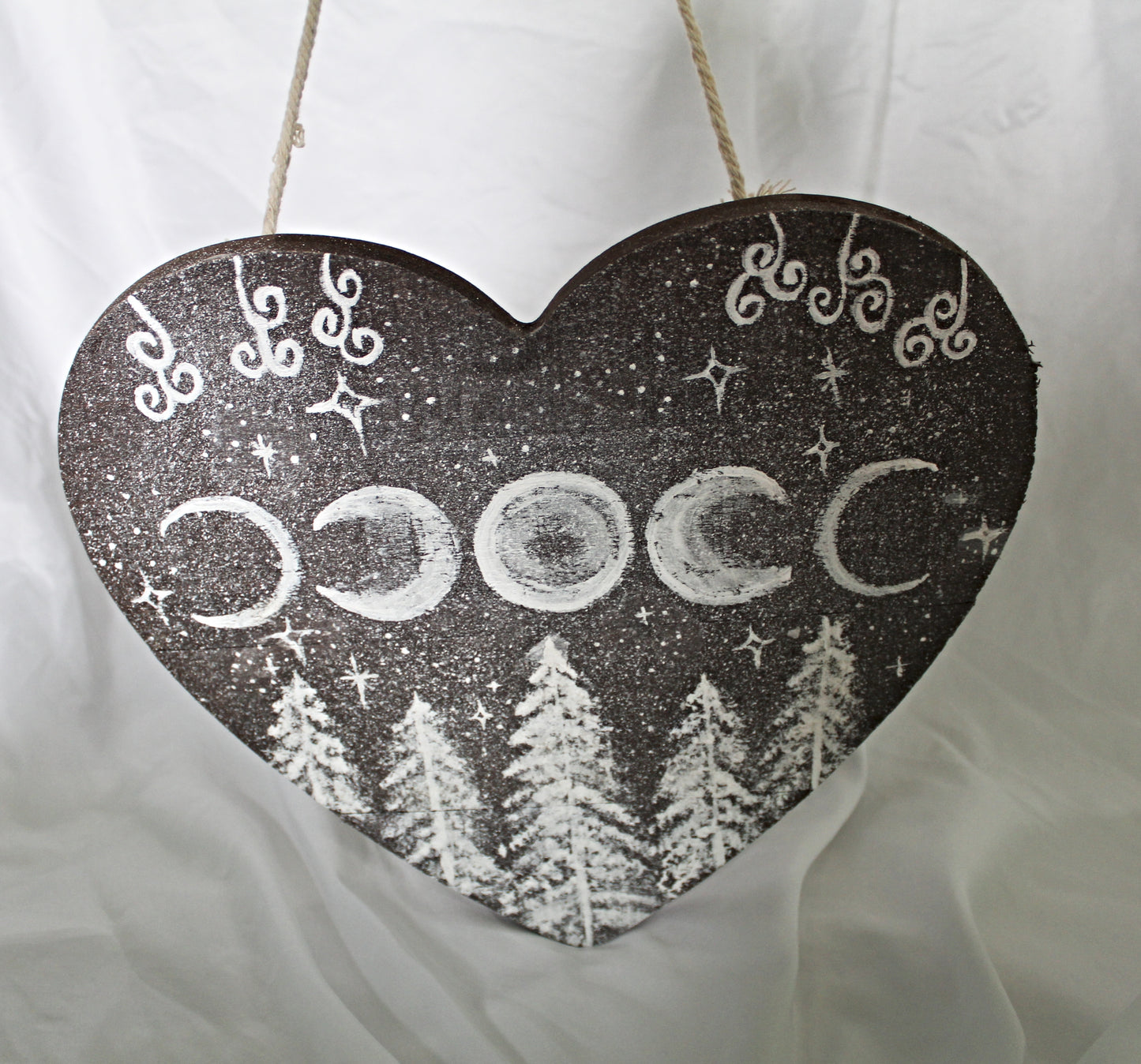 Rustic Moon Phases Wall Hanging