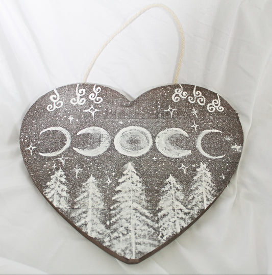 Rustic Moon Phases Wall Hanging