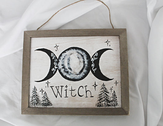 Rustic Witch Sign