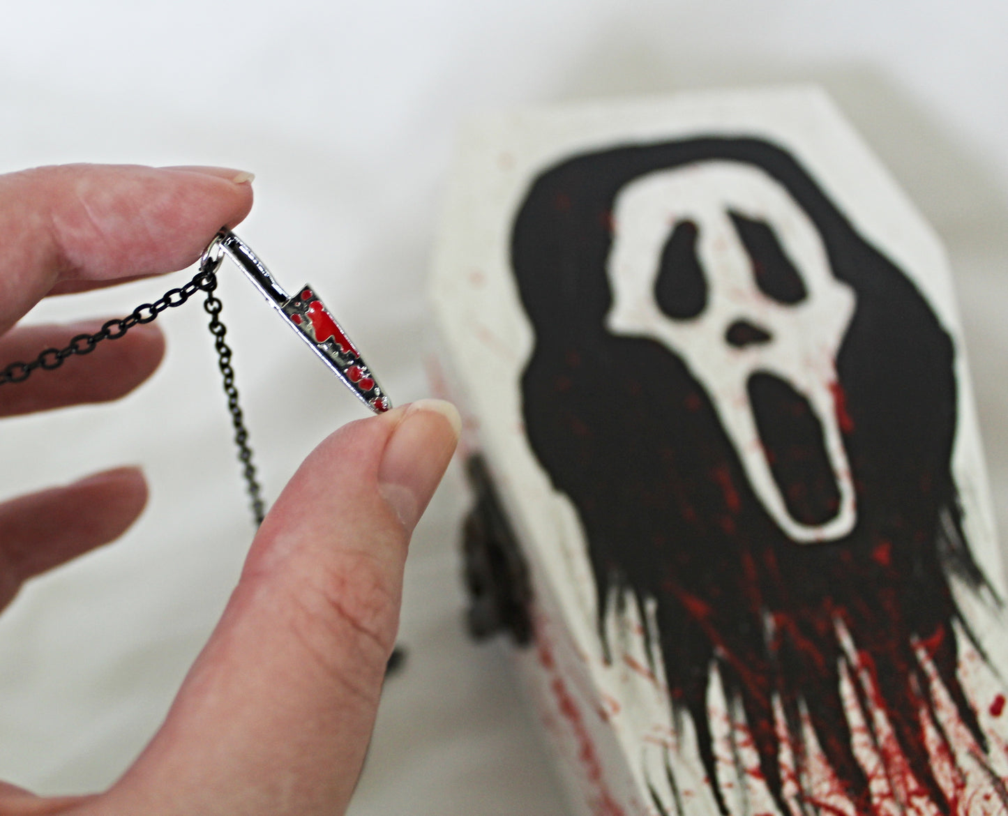 Creepy Coffin with Creepy Necklace