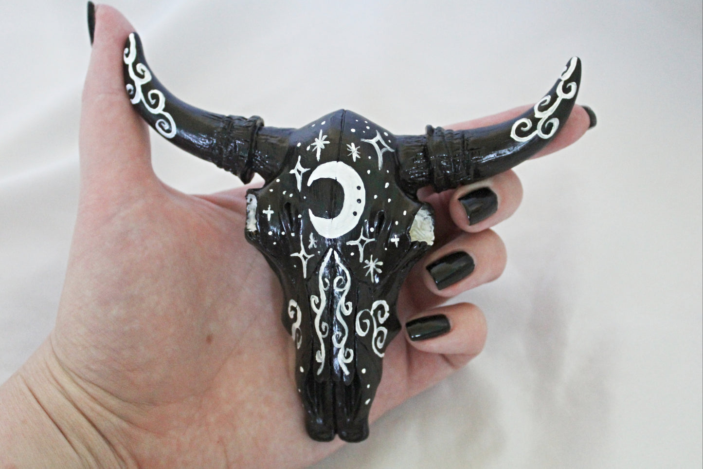 Night Sky Miniature Bull Skull Wall Hanging