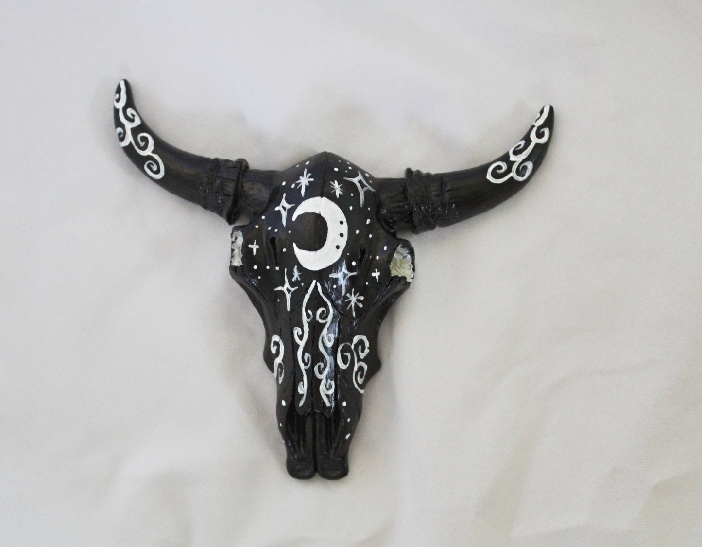 Night Sky Miniature Bull Skull Wall Hanging