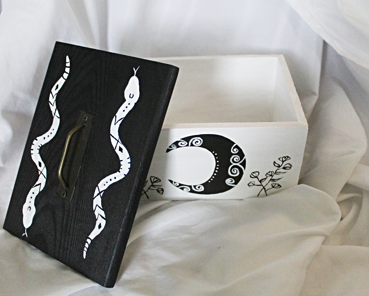 Snake and Moon Trinket Box