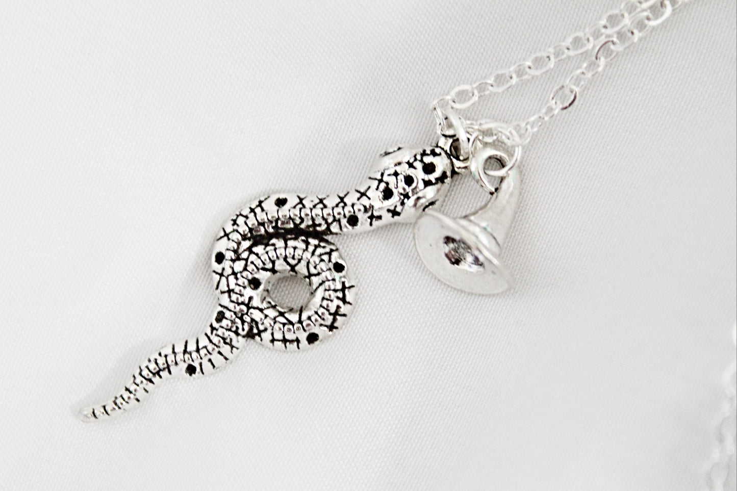 Snake and Witch Hat Necklace