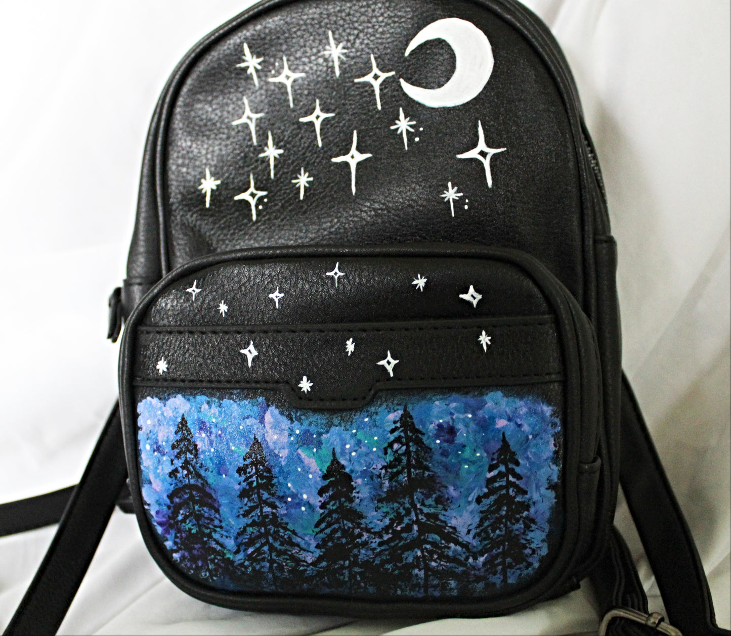 Painted Mini Backpack featuring Forest Scene