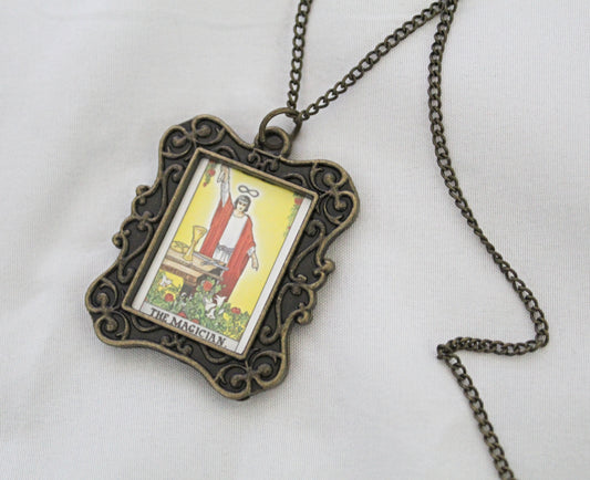 The Magician Tarot Card Necklace
