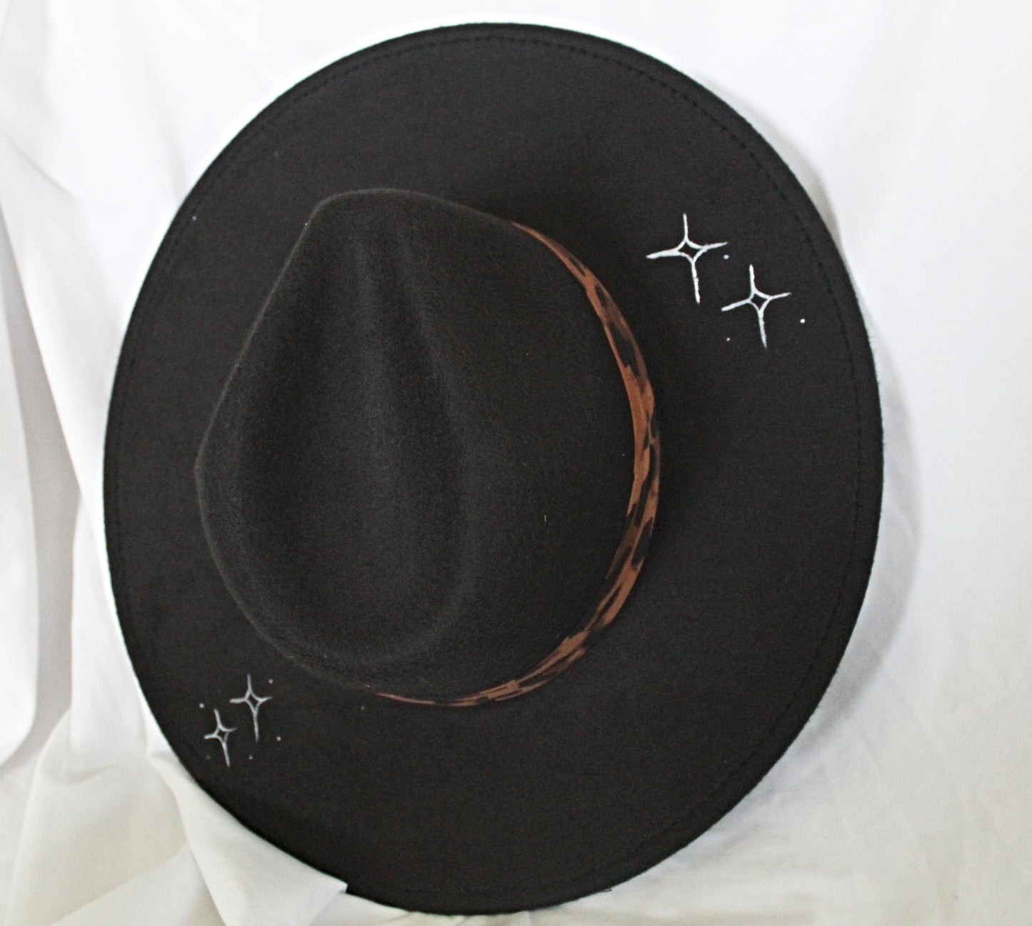 Hand Painted Triple Moon Hat