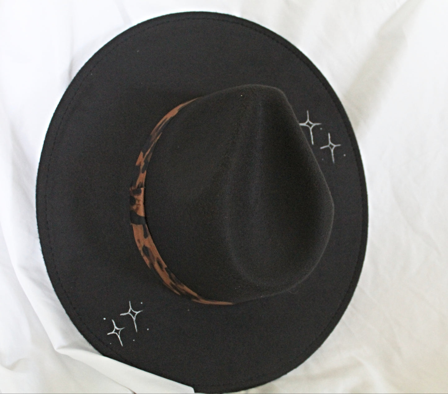Hand Painted Triple Moon Hat