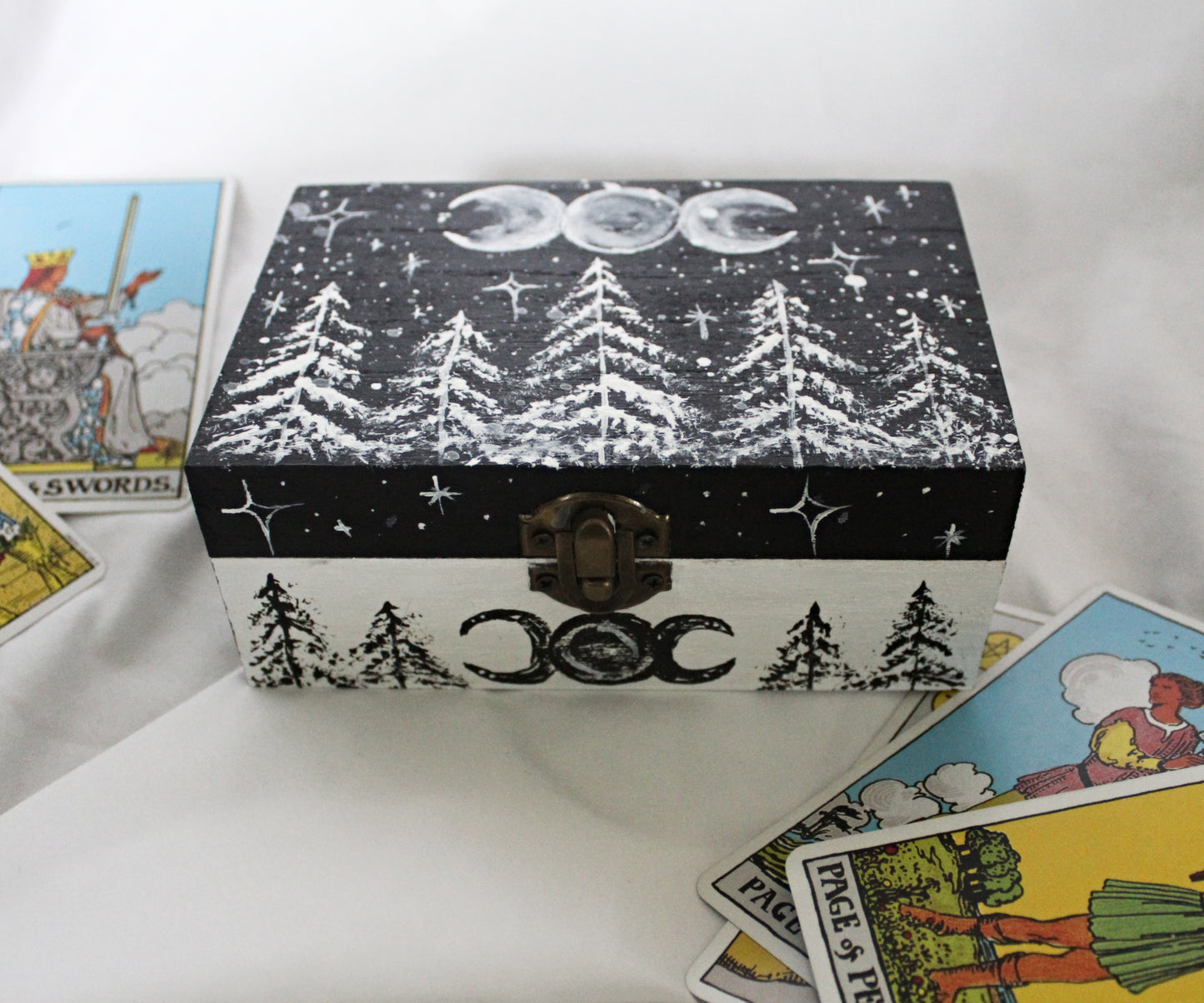 Forest Scene White Tree Tarot Box