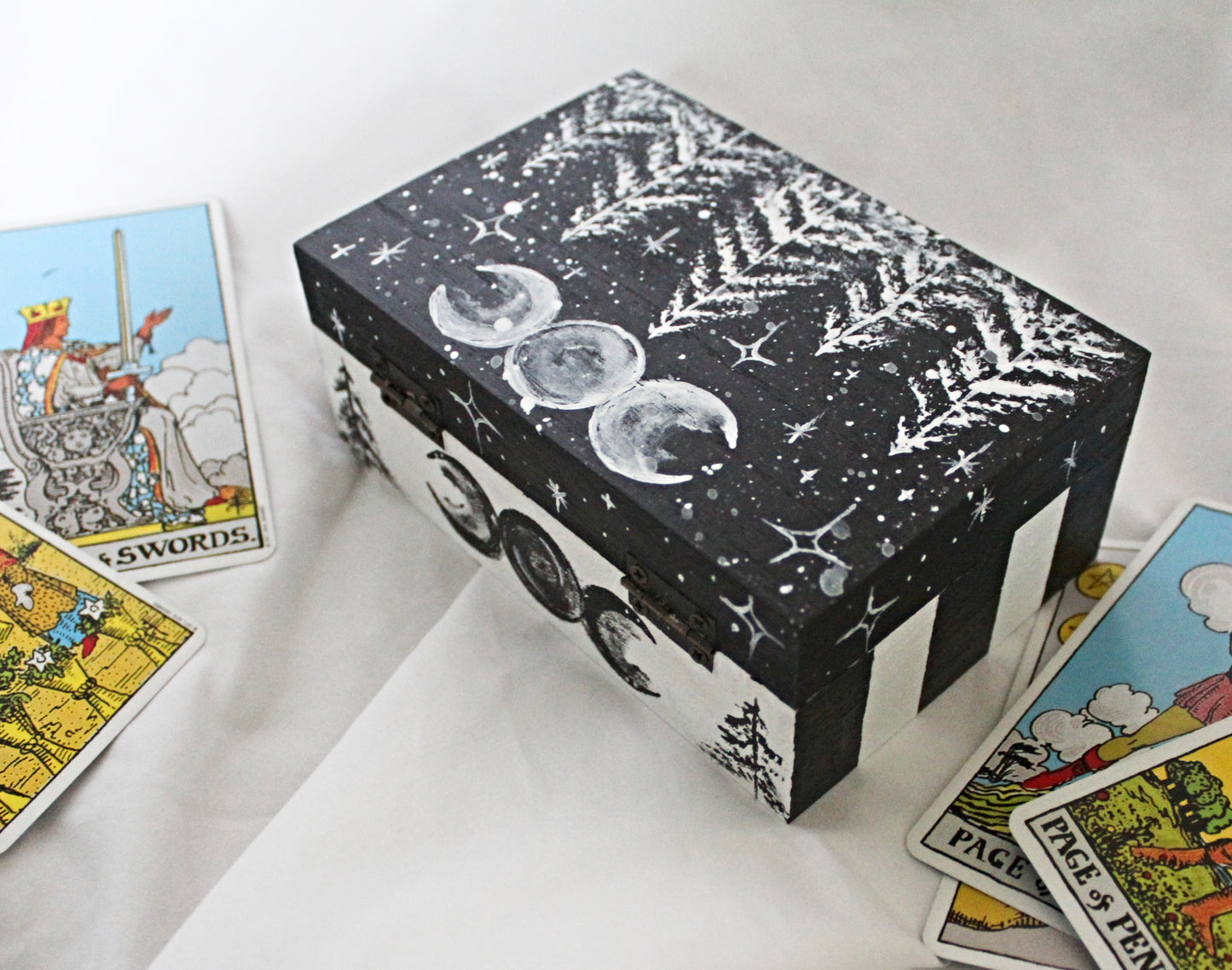 Forest Scene White Tree Tarot Box