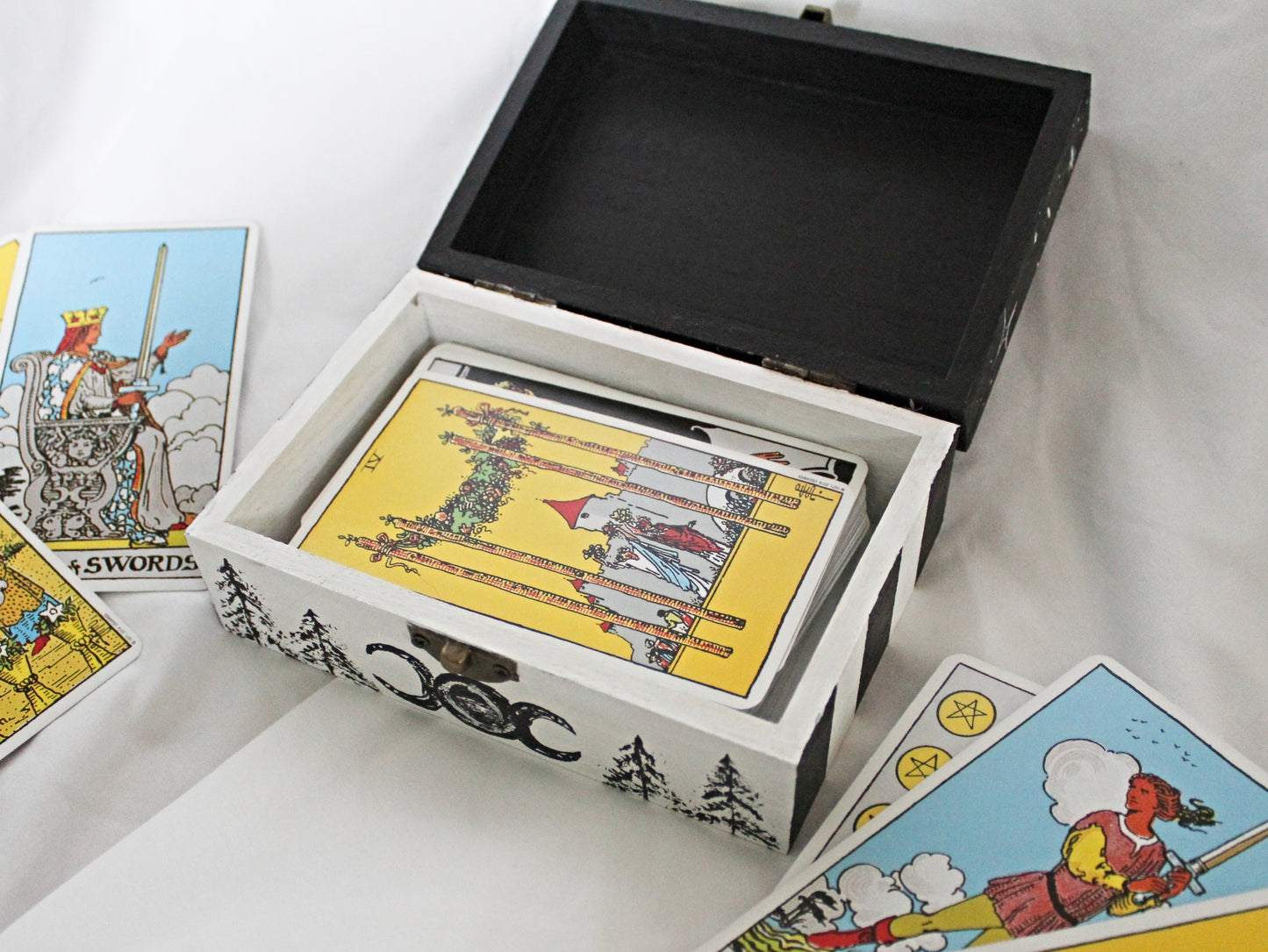 Forest Scene White Tree Tarot Box