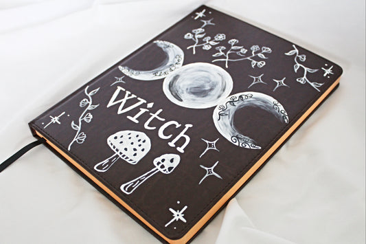 Large Triple Moon Witch Journal